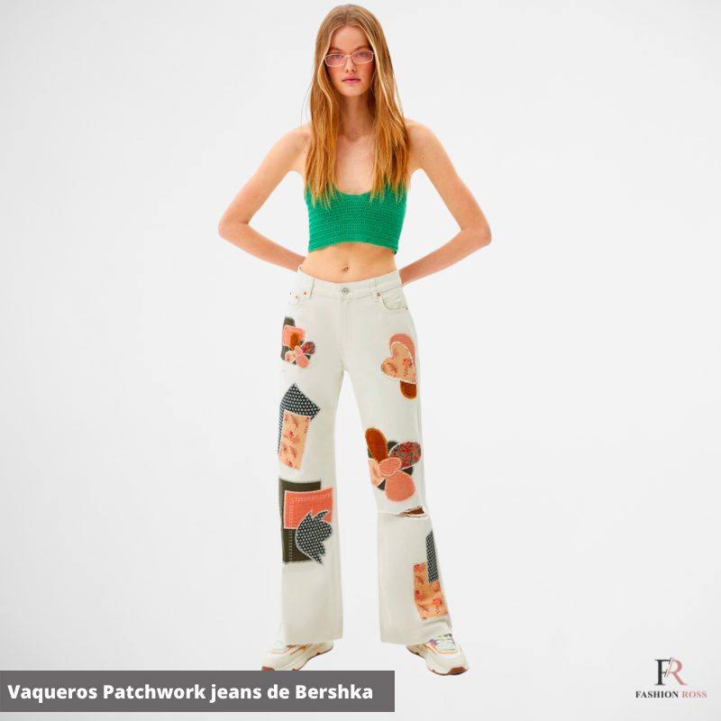 Patchwork jeans bershka FashionRoss